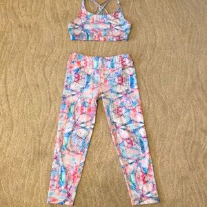Athleta Girl Sports Bra and Leggings